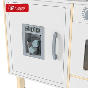 2024 New Arrived Realistic Cooking Features Chef Wooden Kitchen Toy For Kids W10C913
