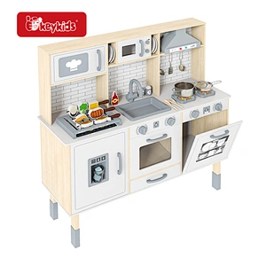 2024 New Arrived Realistic Cooking Features Chef Wooden Kitchen Toy For Kids W10C913